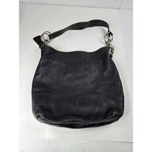 Celsius Pebble Leather Black Shoulder Bag Purse Cocktail Dinner Date‎ Bohemian